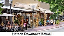 Historic Downtown Roswell in North Fulton County