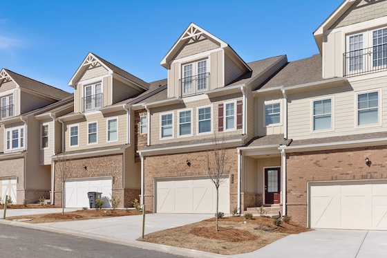 New Townhomes in Forsyth County, Georgia built by McKinley Homes in High Pointe View!