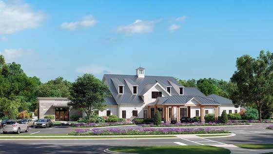Active Adult 55+ New Homes in Canton, Georgia in Cherokee County built by Patrick Malloy Communities in Soleil Belmont Park!