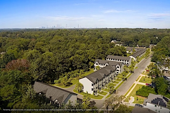 New Townhomes in Atlanta built by Brock Built Homes in the New Home Community of The Parc!