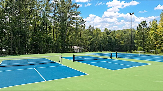The Pickleball Courts at Twelve Parks 55+ built by Lennar in Sharpsburg, Georgia!