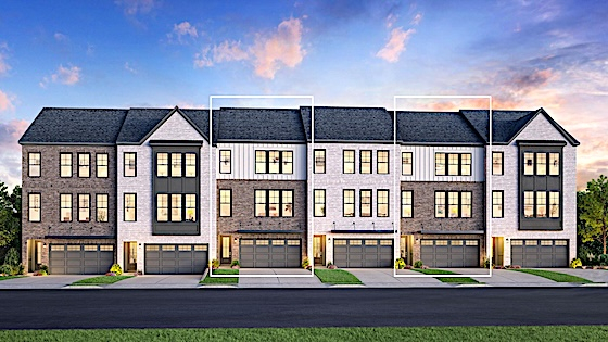 New Homes in Brookhaven, Georgia built by Toll Brothers in the New Home Community of Toll Brothers at Overlook at Lenox Park!