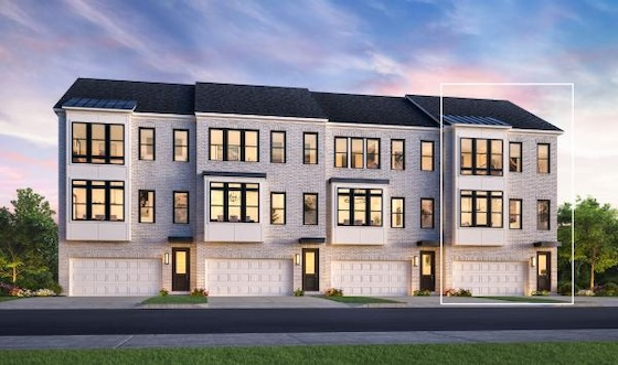 New TownHomes in Alpharetta, Georgia built by Toll Brothers in the New Home Community of Emberly!