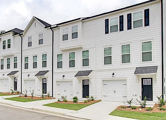 New Townhomes in Atlanta, Georgia built by DRB Homes in the New Home Community of Monticello!