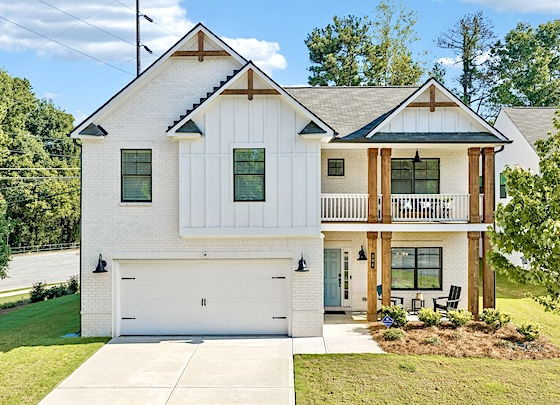 New Homes in Mableton, Georgia built by Kerley Family Homes in the New Home Community of The Overlook at Factory Shoals